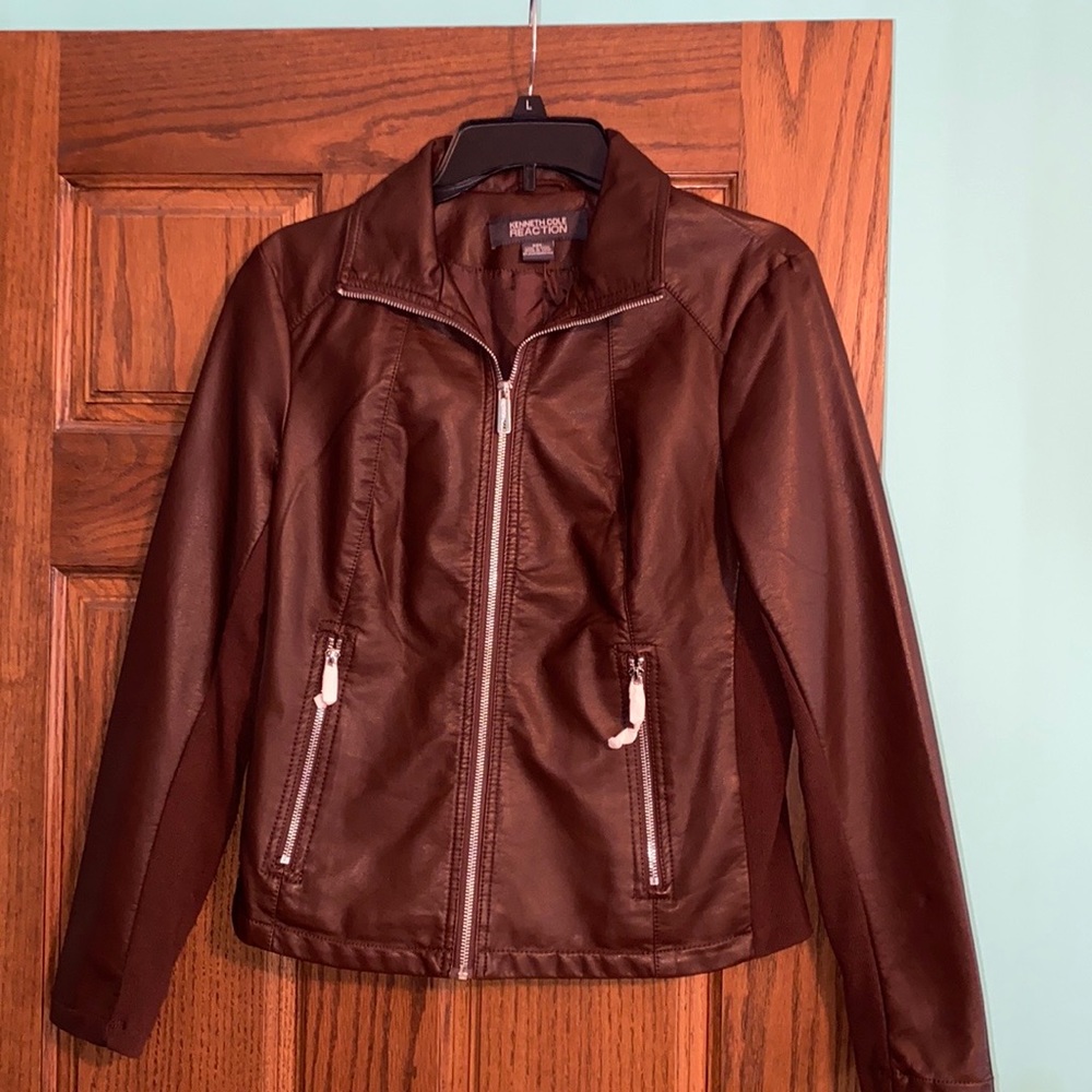 Kenneth Cole Brown Leather Jacket